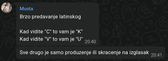 Musta Brzo Predavanje Latinskog